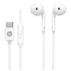 AUDIFONOS DE CABLE TIPO C HP BLANCO