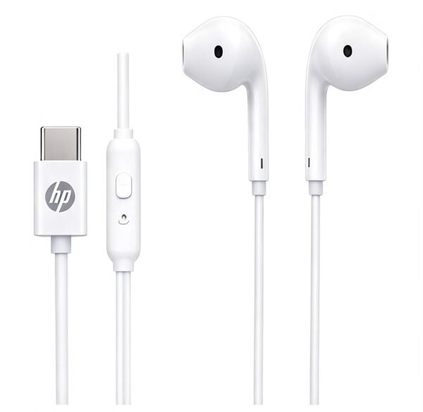 AUDIFONOS DE CABLE TIPO C HP BLANCO