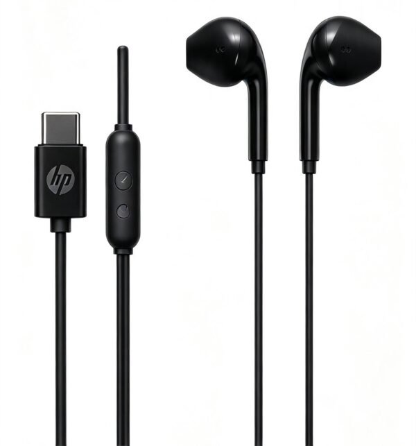 AUDIFONOS DE CABLE TIPO C HP NEGRO