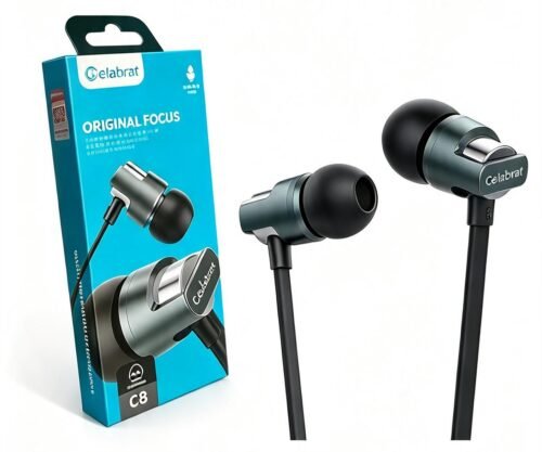 Audífonos con cable celebrat jack 3.5mm con goma Audífonos con cable celebrat jack 3.5mm con goma