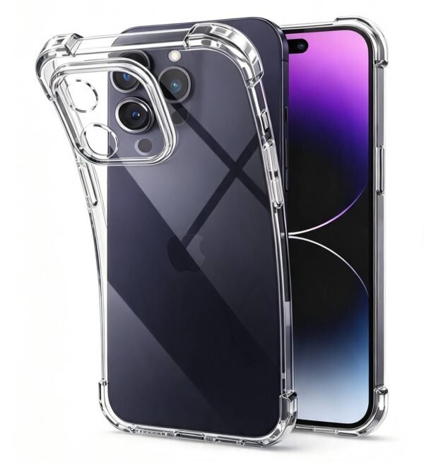 CARCASA COMPATIBLE PARA IPHONE 15 PRO MAX TRANSPARENTE