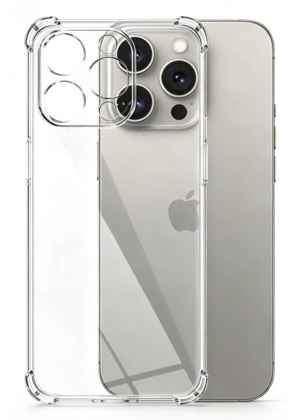 CARCASA COMPATIBLE PARA IPHONE 16 PRO TRANSPARENTE