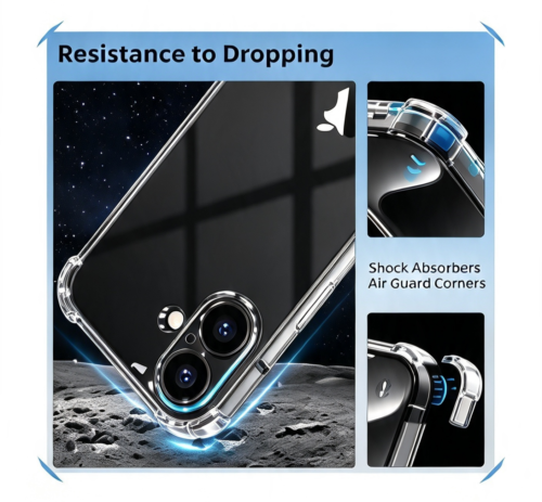 CARCASA COMPATIBLE PARA IPHONE 17 TRANSPARENTE(1) CARCASA COMPATIBLE PARA IPHONE 17 TRANSPARENTE