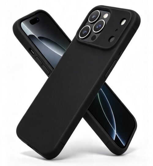CARCASA NEGRA COMPATIBLE IPHONE 17 PRO Y PRO MAX