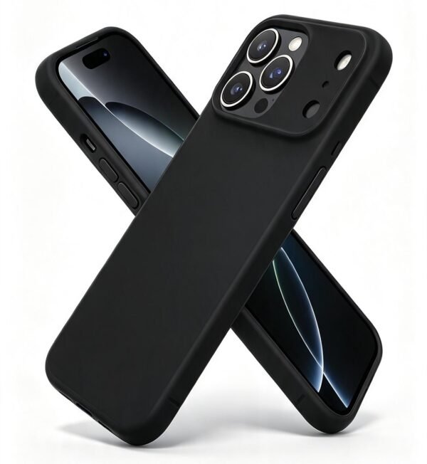CARCASA NEGRA COMPATIBLE IPHONE 17 PRO Y PRO MAX