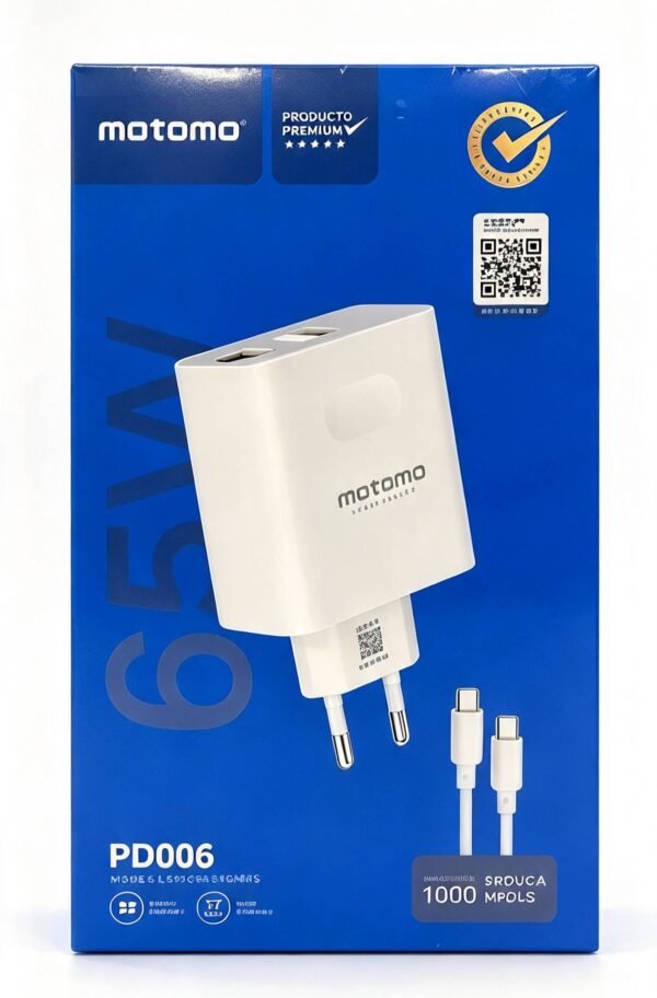 CARGADOR SUPER RAPIDO 65W