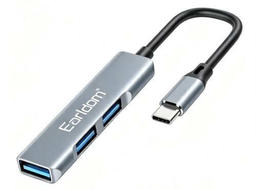 HUB 3 Entradas USB-Salida Tipo C