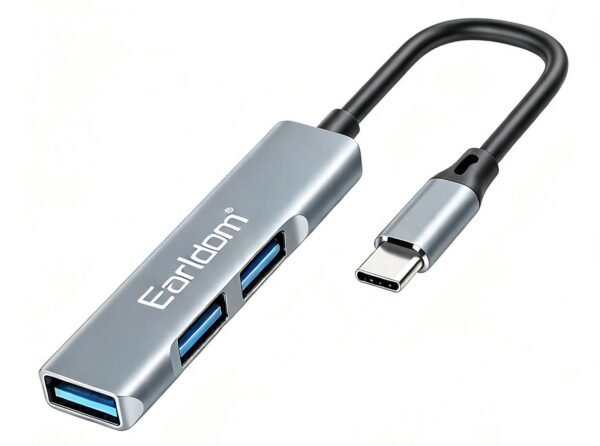 HUB 3 Entradas USB-Salida Tipo C