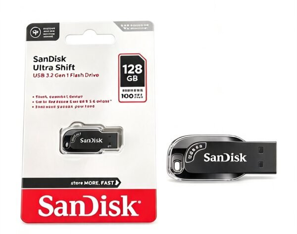 SanDisk · Pendrive ultra shift USB 3.0 128gb