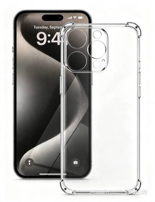case transaparente CARCASA COMPATIBLE PARA IPHONE 16 PRO TRANSPARENTE